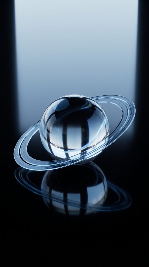 Floating Glass Planet Wallpaper
